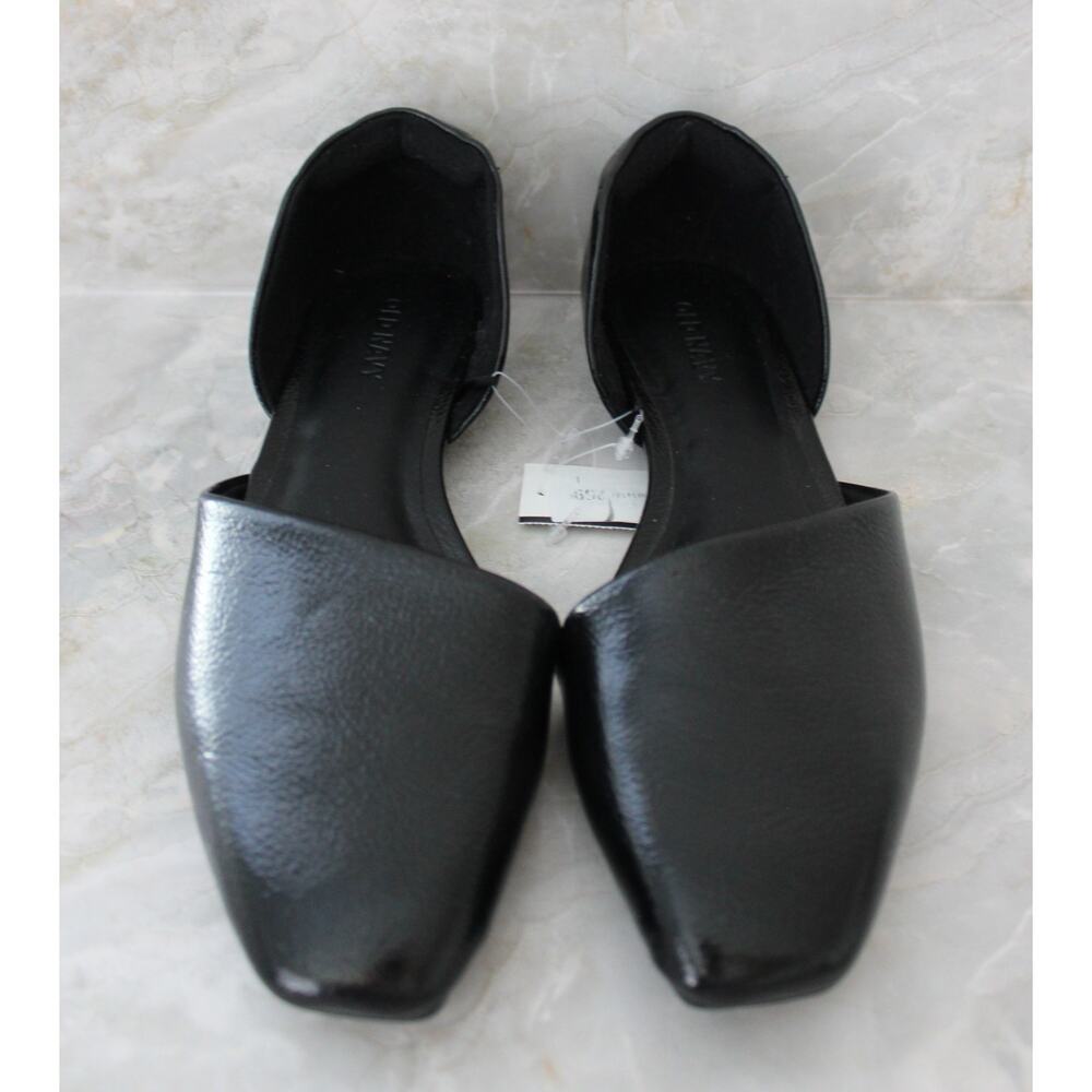 Old Navy Womens D'Orsay Flats Black Jack Size 6 NWT